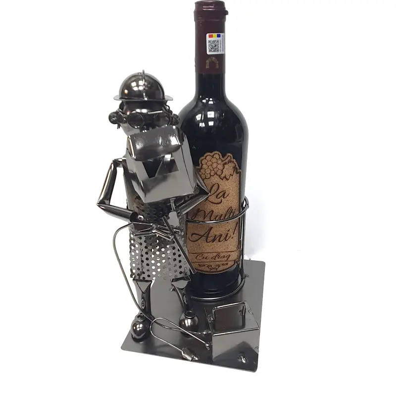 Sudor, suport din metal pentru sticla, 13x25 cm